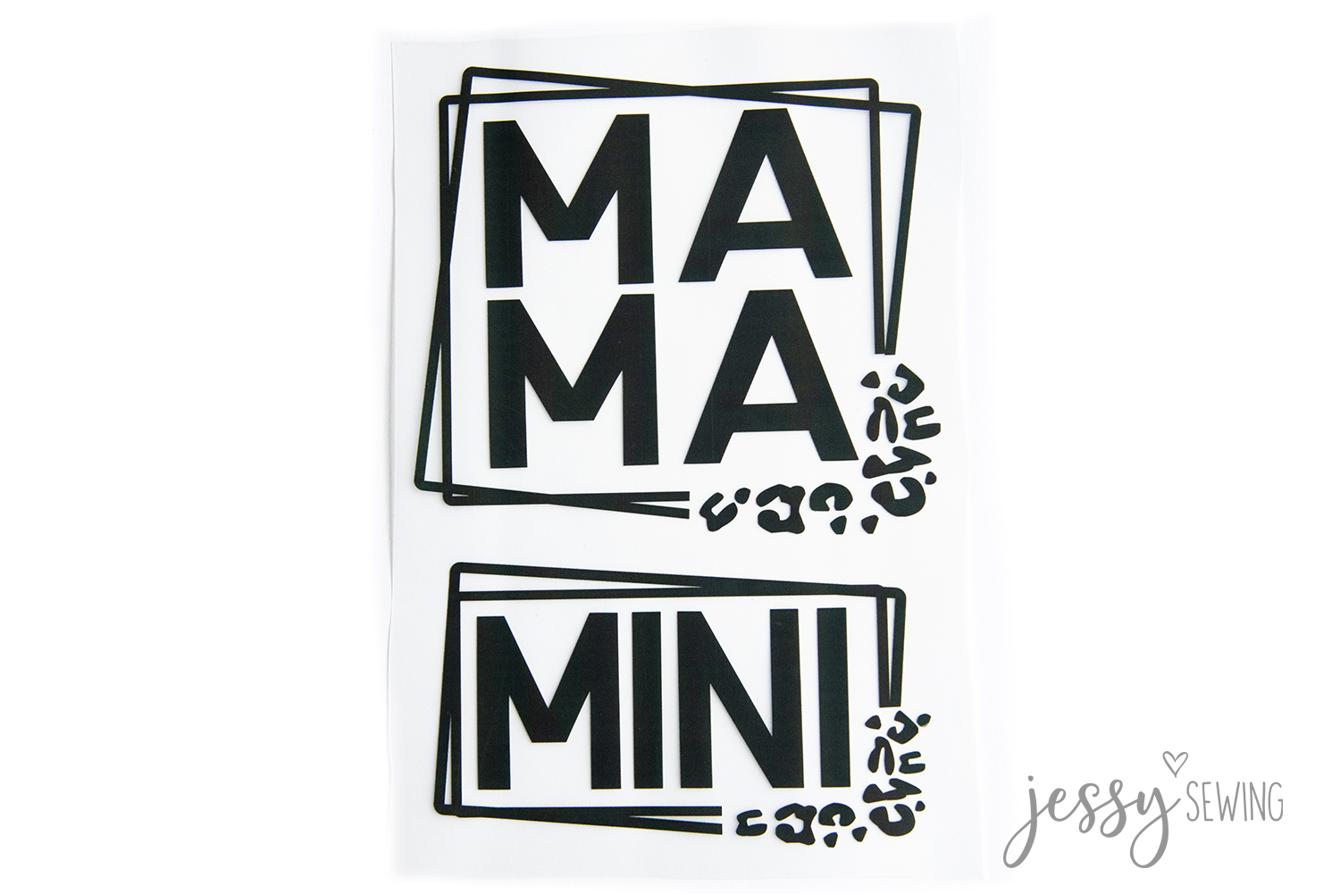 Bügelbild "Mama" "Mini"