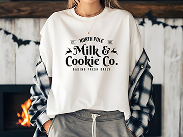 Bügelbild "Milk & Cookie"