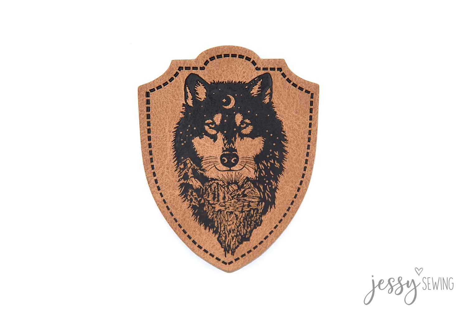 #82 Label "Wappen Wolf"
