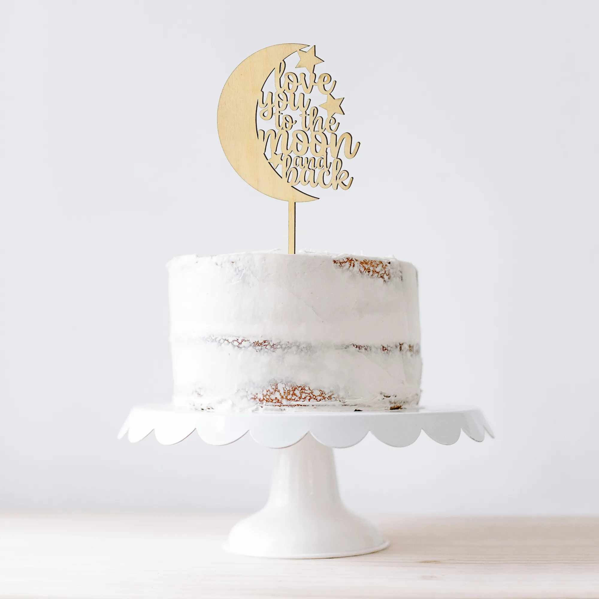 Cake Topper Nr. 08 "Love you to the moon and back"